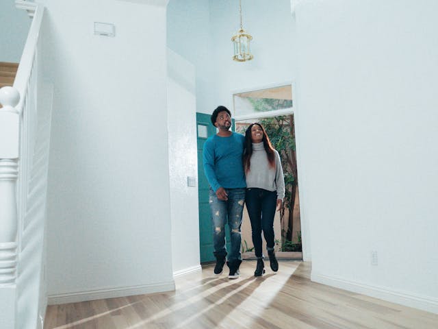 tenants entering their new home